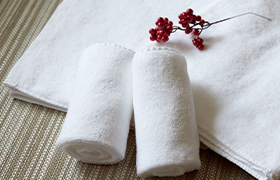 コーマ糸のタオル